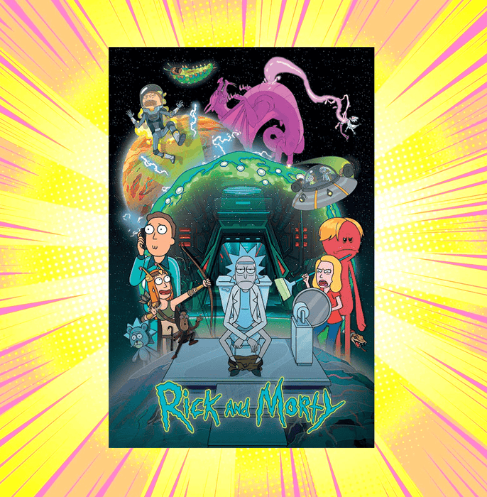 Rick And Morty Toilet Adventure Maxi Poster - www.entertainmentstore.in