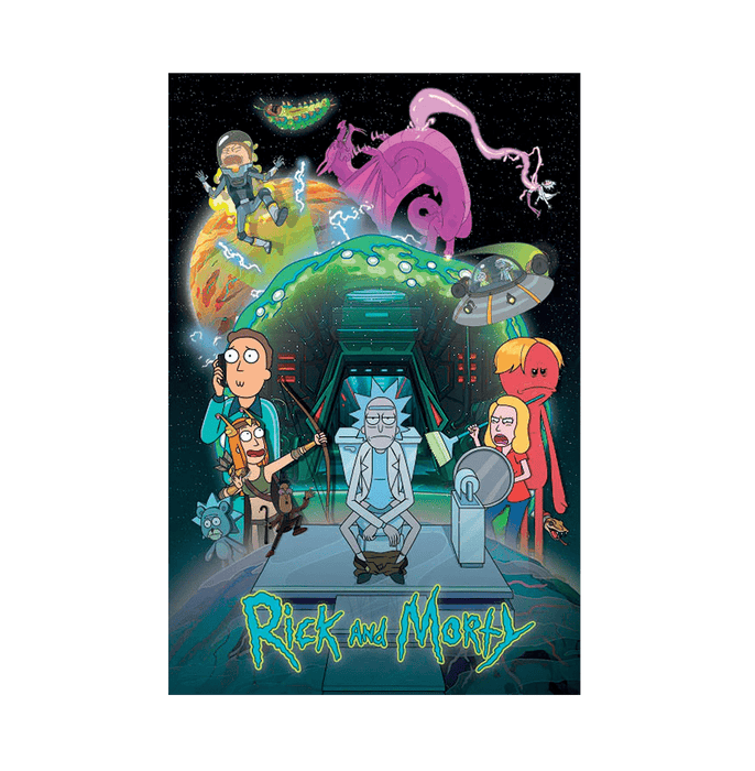 Rick And Morty Toilet Adventure Maxi Poster - www.entertainmentstore.in