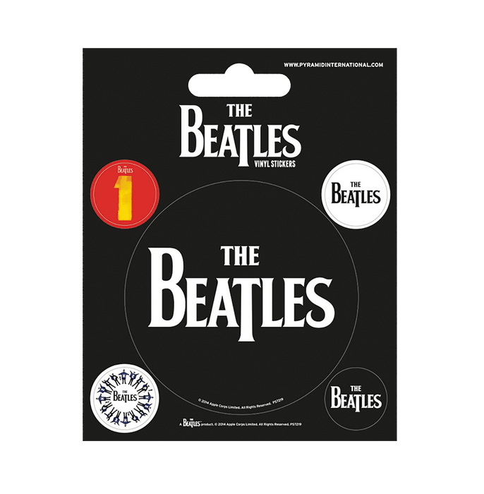The Beatles Black Sticker - www.entertainmentstore.in