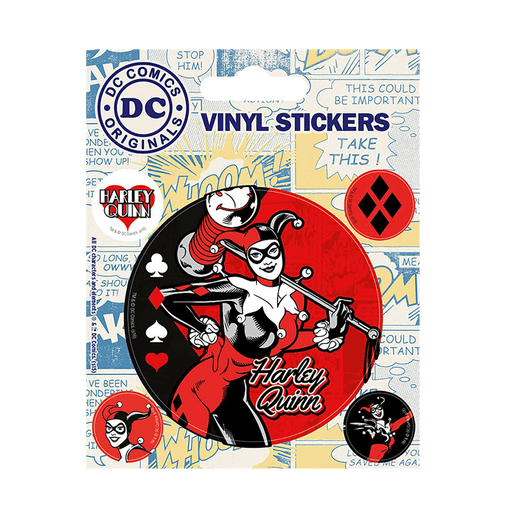 Harley Quinn Retro Sticker - www.entertainmentstore.in