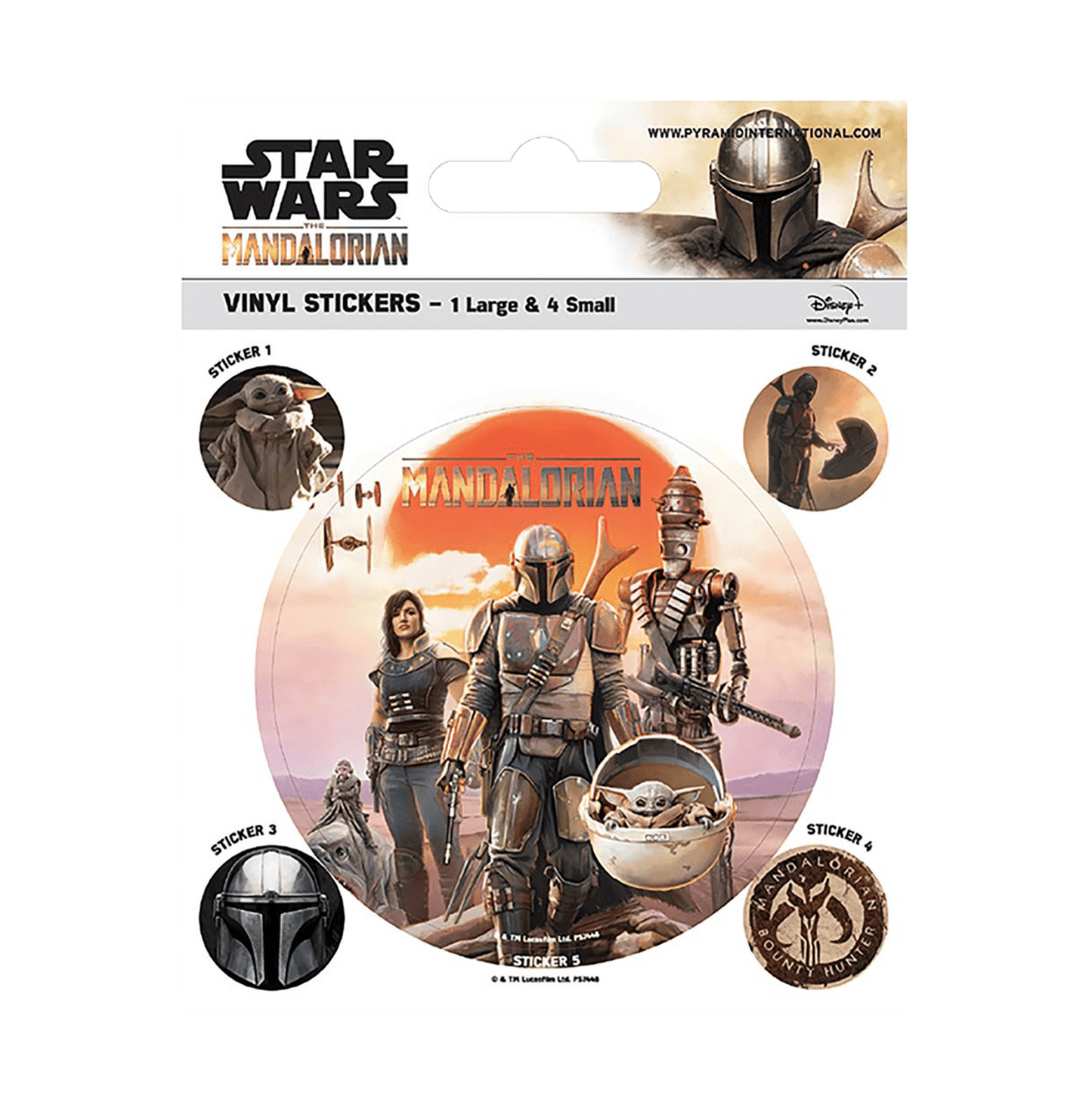 Star Wars The Mandalorian Legacy Sticker - www.entertainmentstore.in