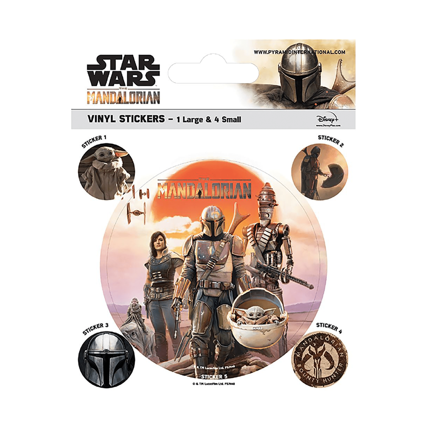 Star Wars The Mandalorian Legacy Sticker - www.entertainmentstore.in