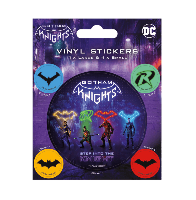 Dc Gotham Knights Emblems Sticker - www.entertainmentstore.in