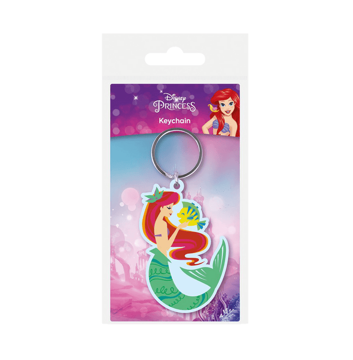 The Little Mermaid Ariel And Flounder Pvc Keychain - www.entertainmentstore.in
