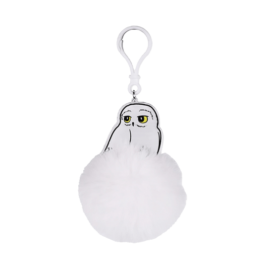 Harry Potter Hedwig Pom Pom Keychain - www.entertainmentstore.in