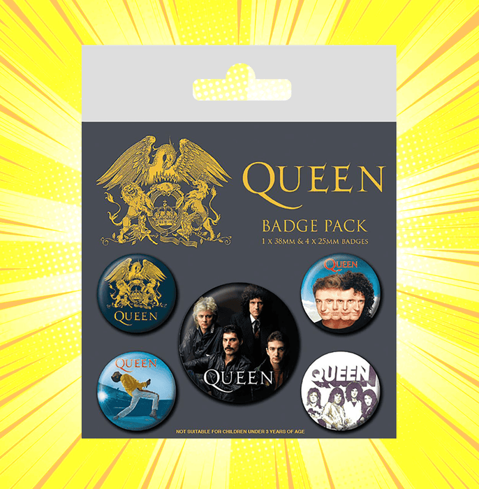 Queen (Classic) Badge Pack - www.entertainmentstore.in