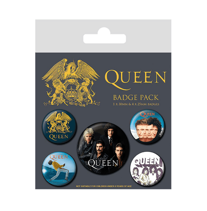 Queen (Classic) Badge Pack - www.entertainmentstore.in