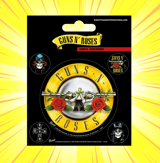 Guns N Roses Bullet Logo Sticker - www.entertainmentstore.in