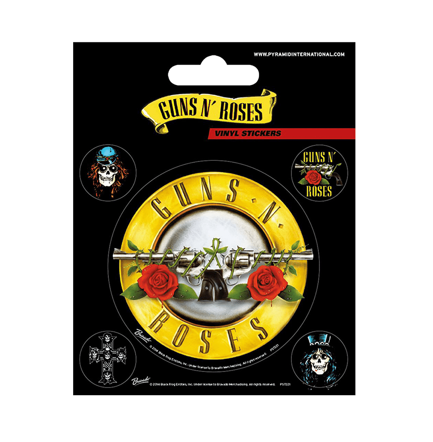 Guns N Roses Bullet Logo Sticker - www.entertainmentstore.in