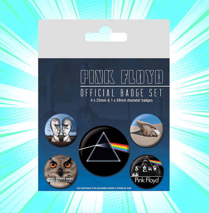 Pink Floyd Badge Pack - www.entertainmentstore.in