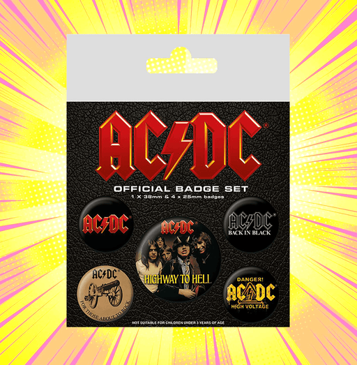 Ac/Dc Badge Pack - www.entertainmentstore.in