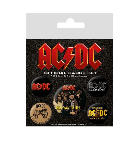 Ac/Dc Badge Pack - www.entertainmentstore.in