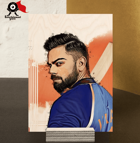 Virat Kohli Wood Print