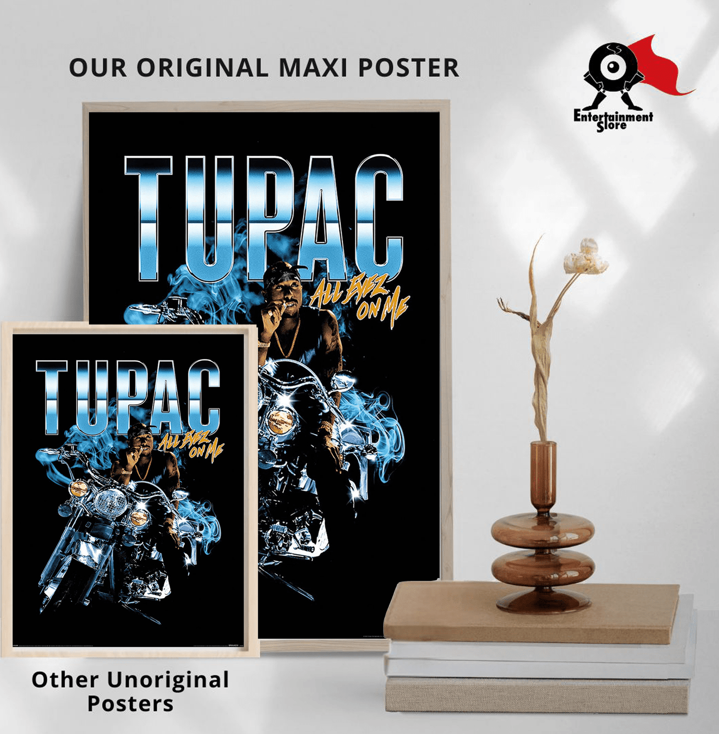 Tupac Shakur (All Eyez Motorcycle) Maxi Poster