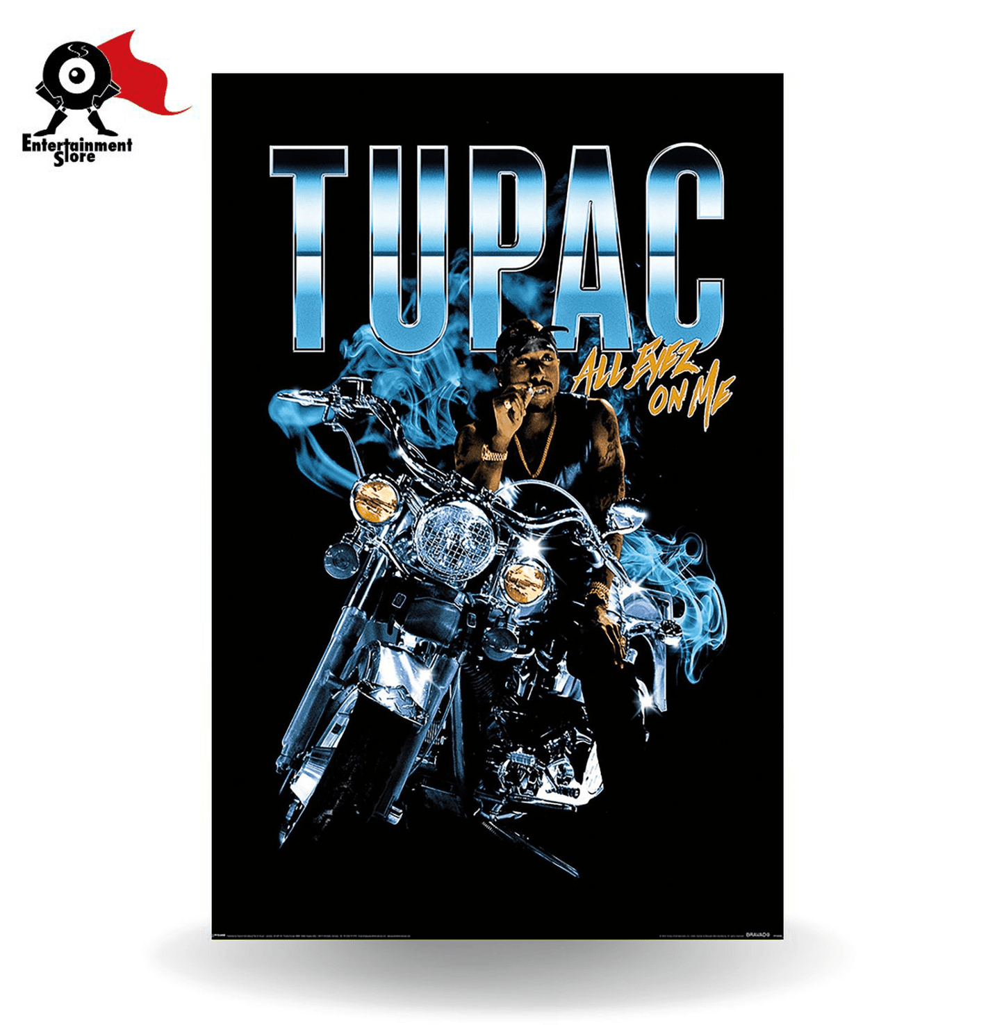 Tupac Shakur (All Eyez Motorcycle) Maxi Poster