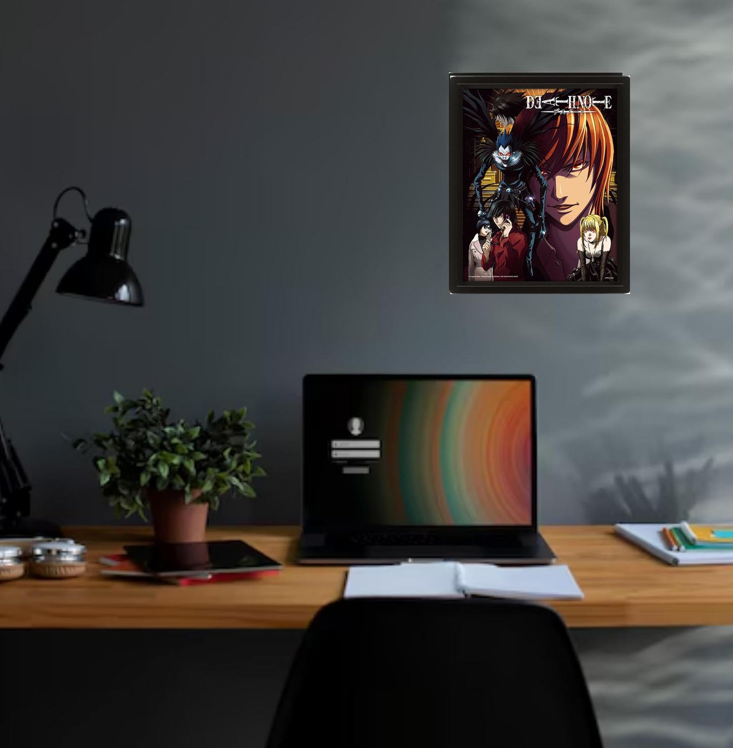 Death Note Connected By Fate 3D Lenticular Poster Framed Poster