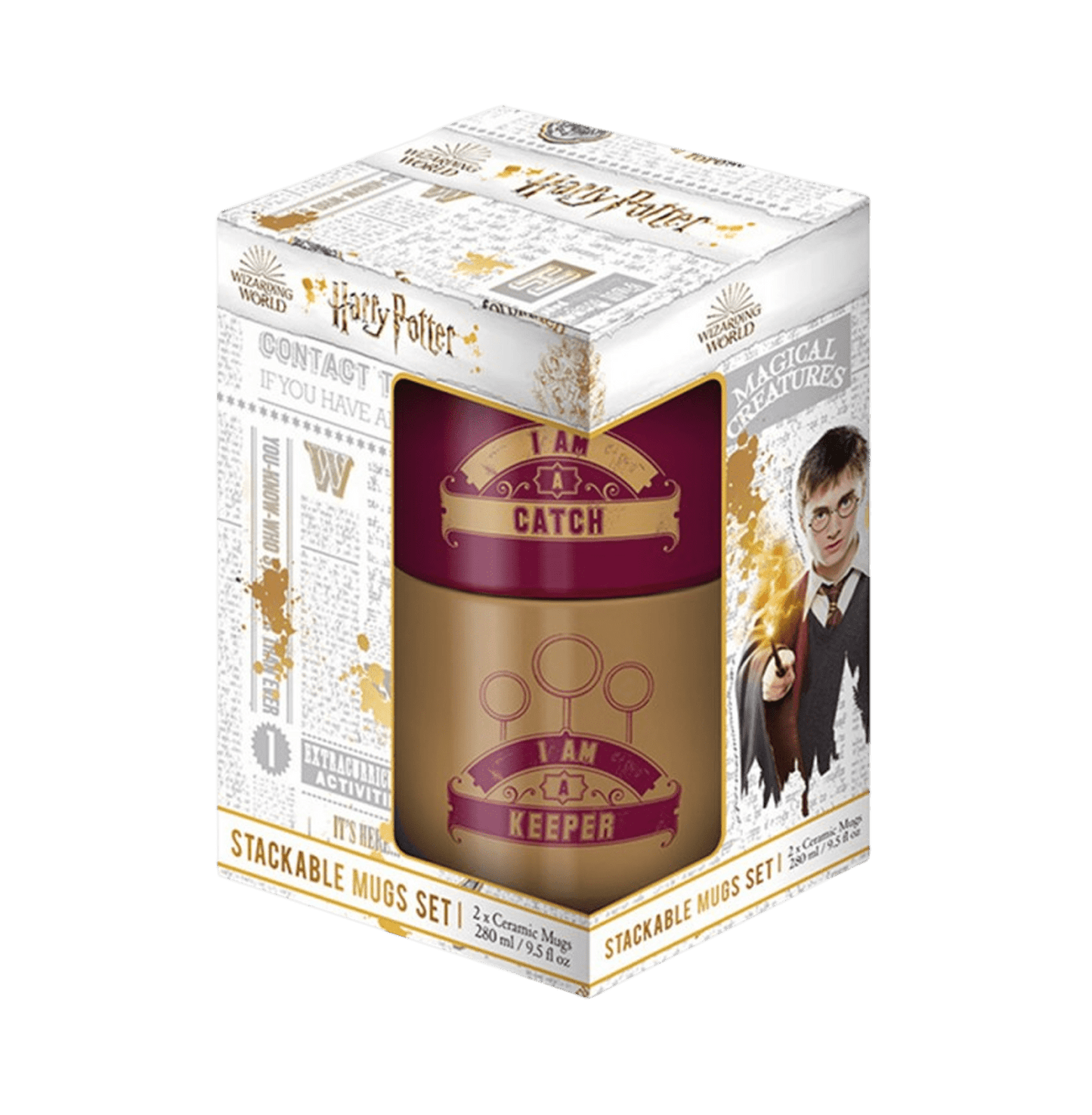 Harry Potter (Catch & Keeper) Stackable Mug Set