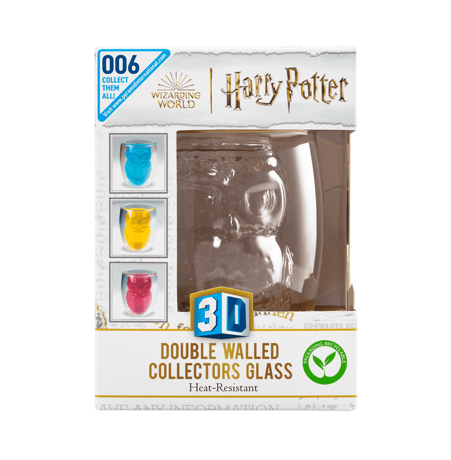 Harry Potter (Hedwig) 3D Feature Glass