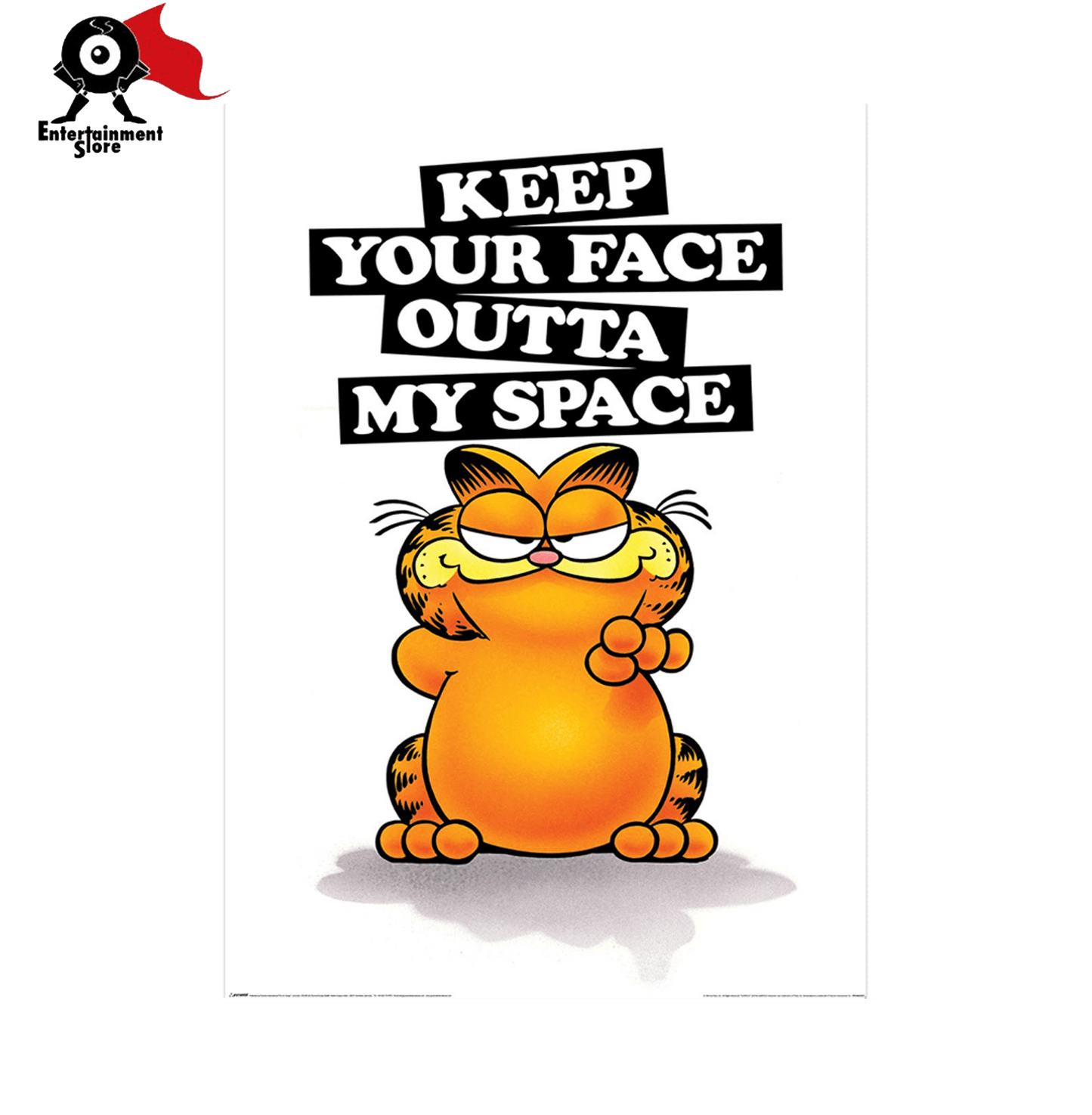 Garfiled Keep Your Face Maxi Poster