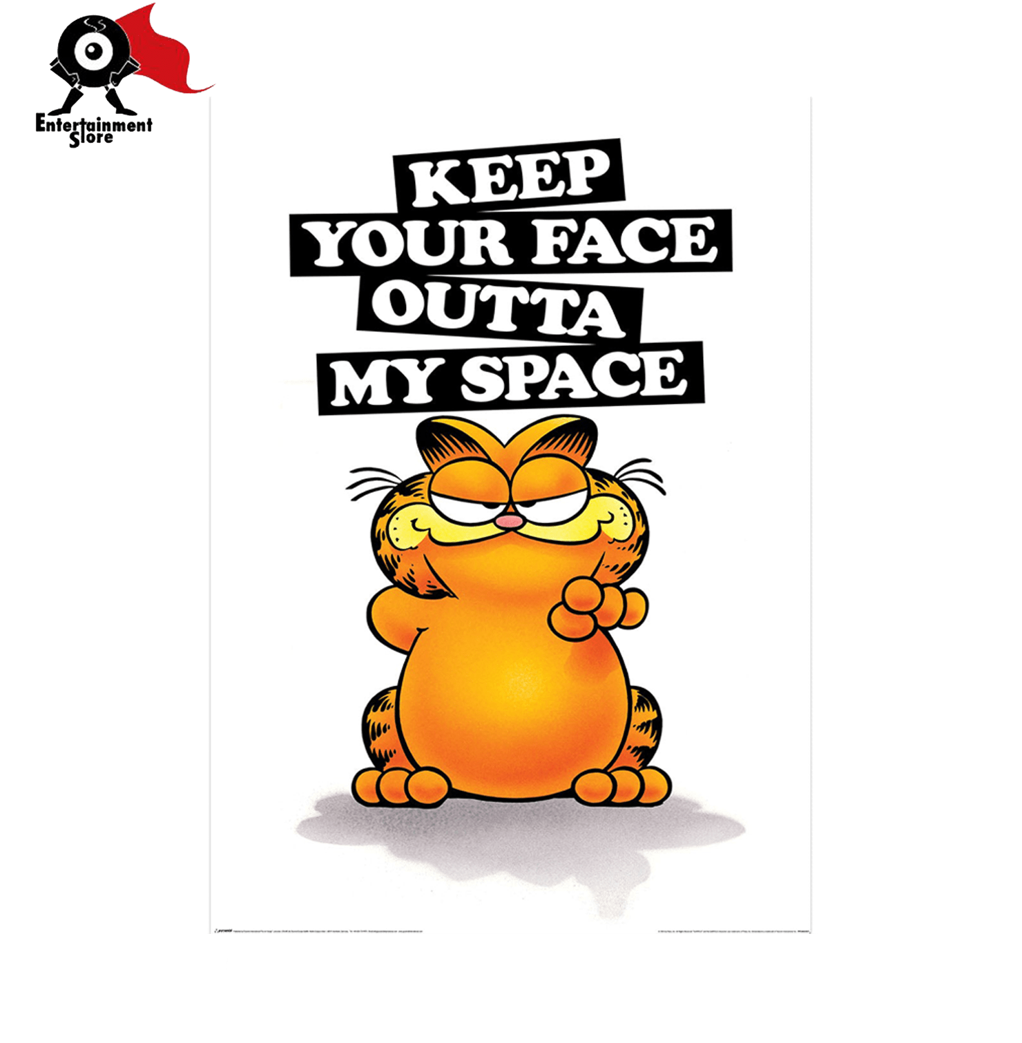 Garfiled Keep Your Face Maxi Poster