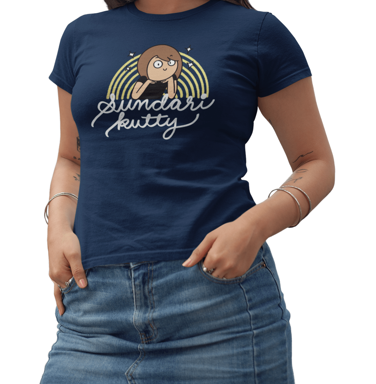 Sundari Kutty Blue T Shirt - www.entertainmentstore.in