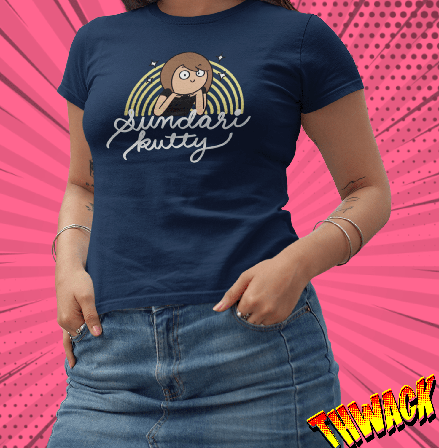 Sundari Kutty Blue T Shirt - www.entertainmentstore.in