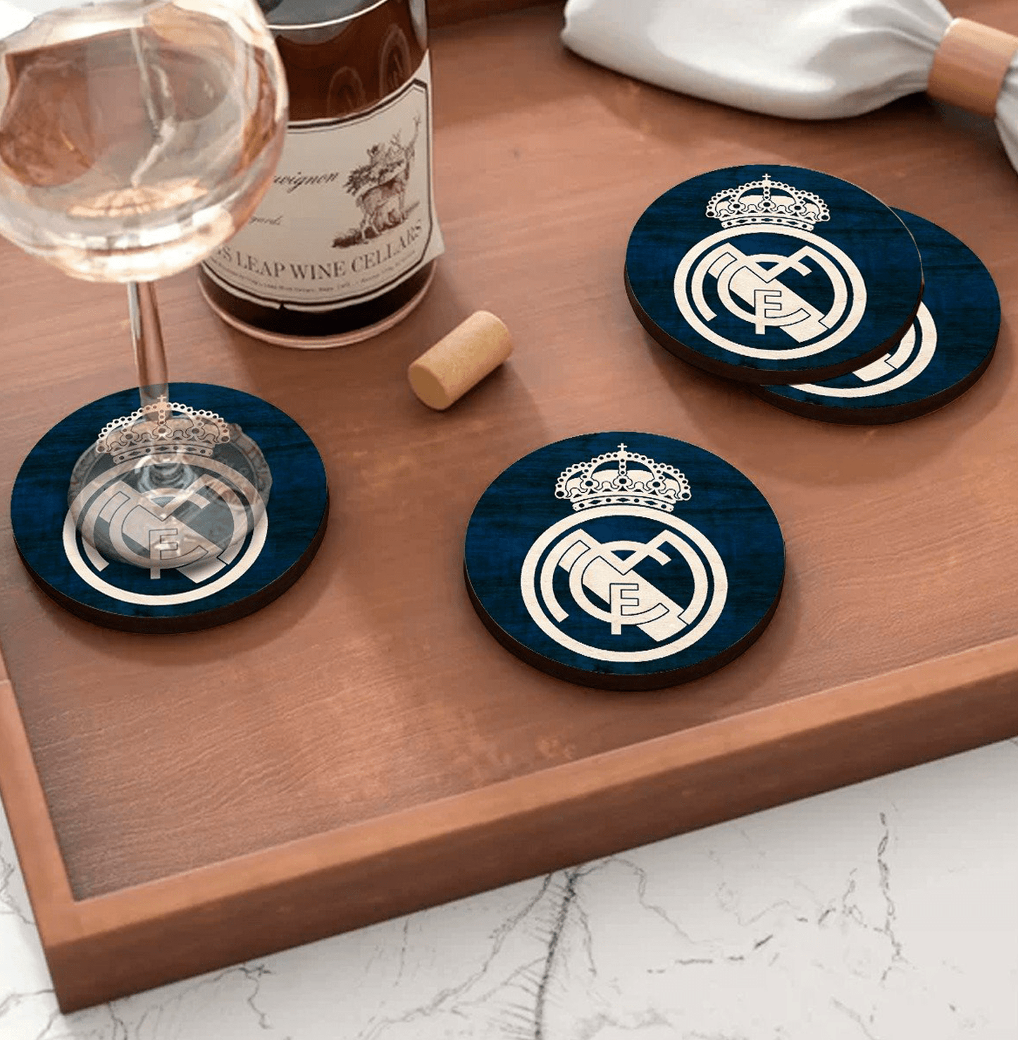 Real Madrid Wooden Coaster