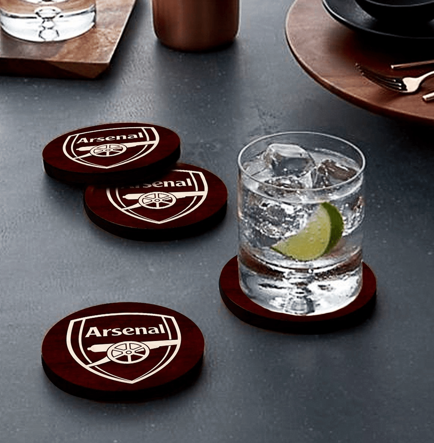 Arsenal Wooden Coaster