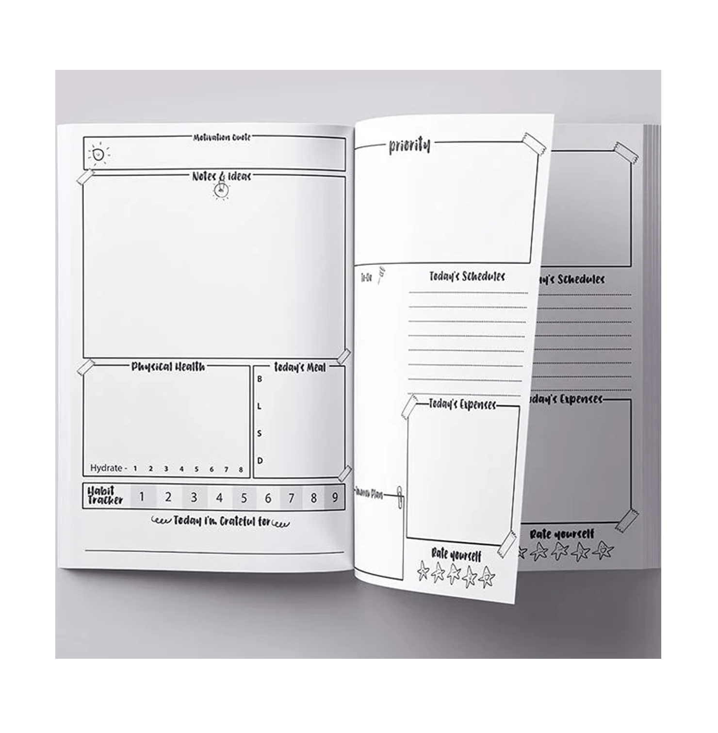 Self Balance Hard Case A5 Undated Daily Planner