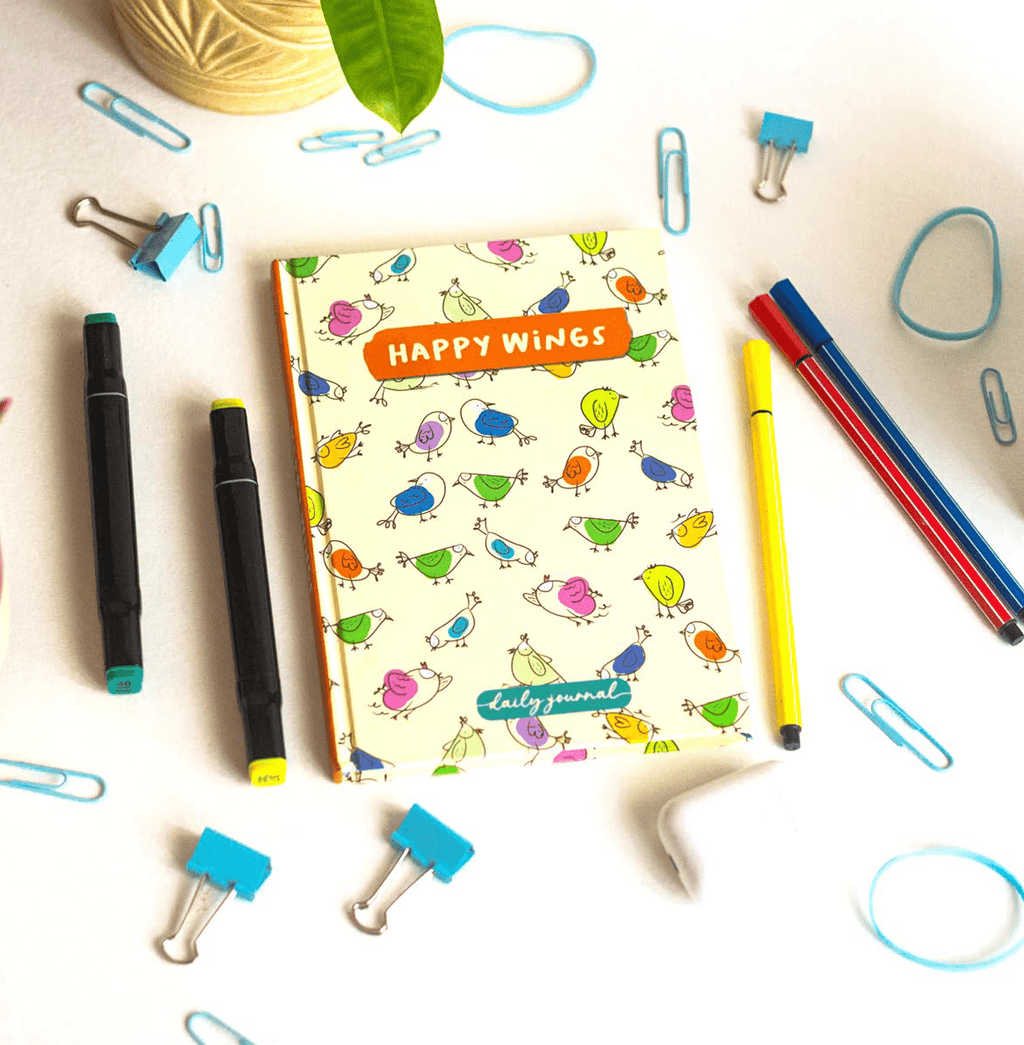 Happy Wings Dotted A5 Journal