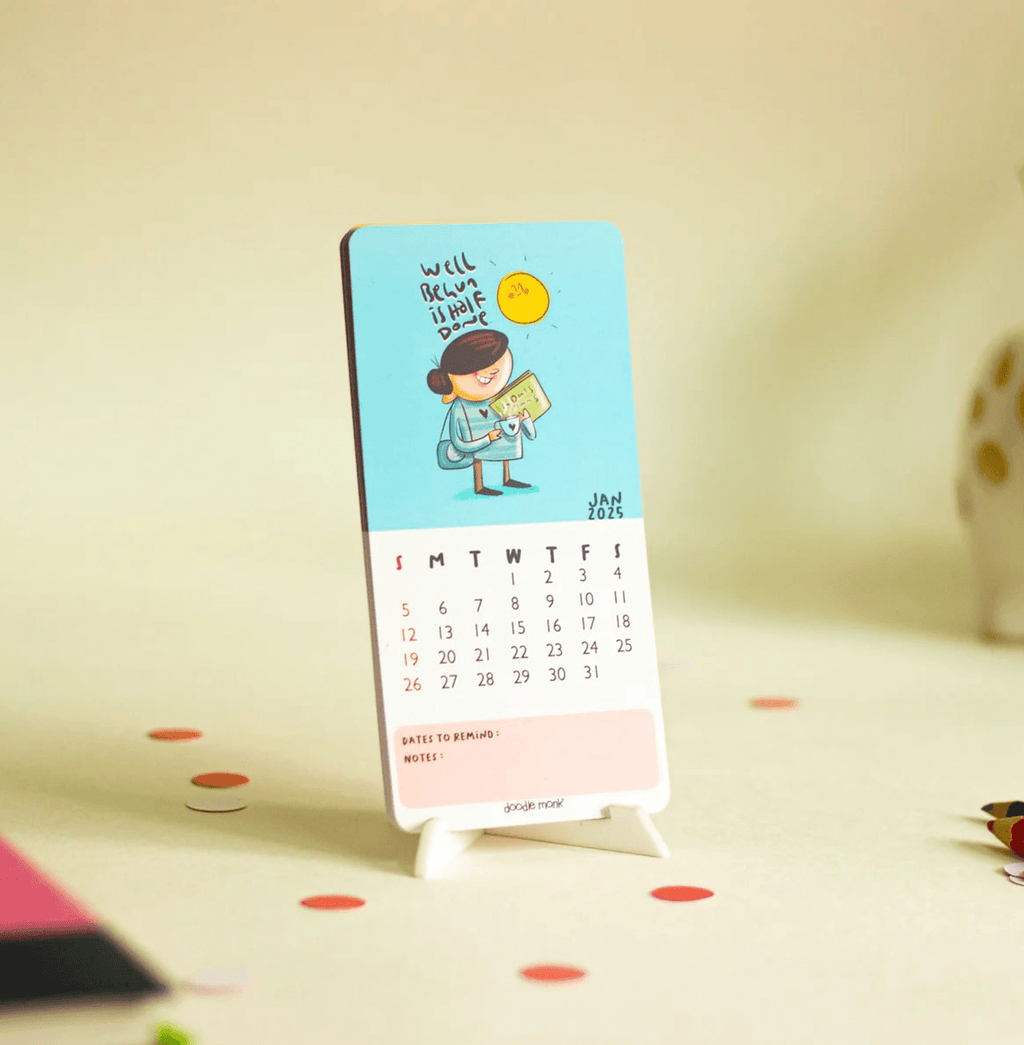Productivity Tabletop 2025 Calendar
