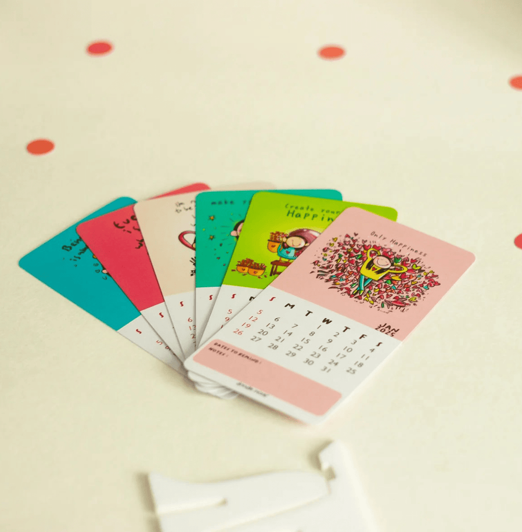 Happy Being Tabletop 2025 Calendar