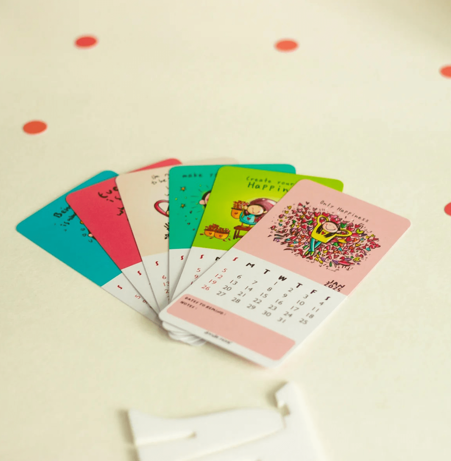 Happy Being Tabletop 2025 Calendar