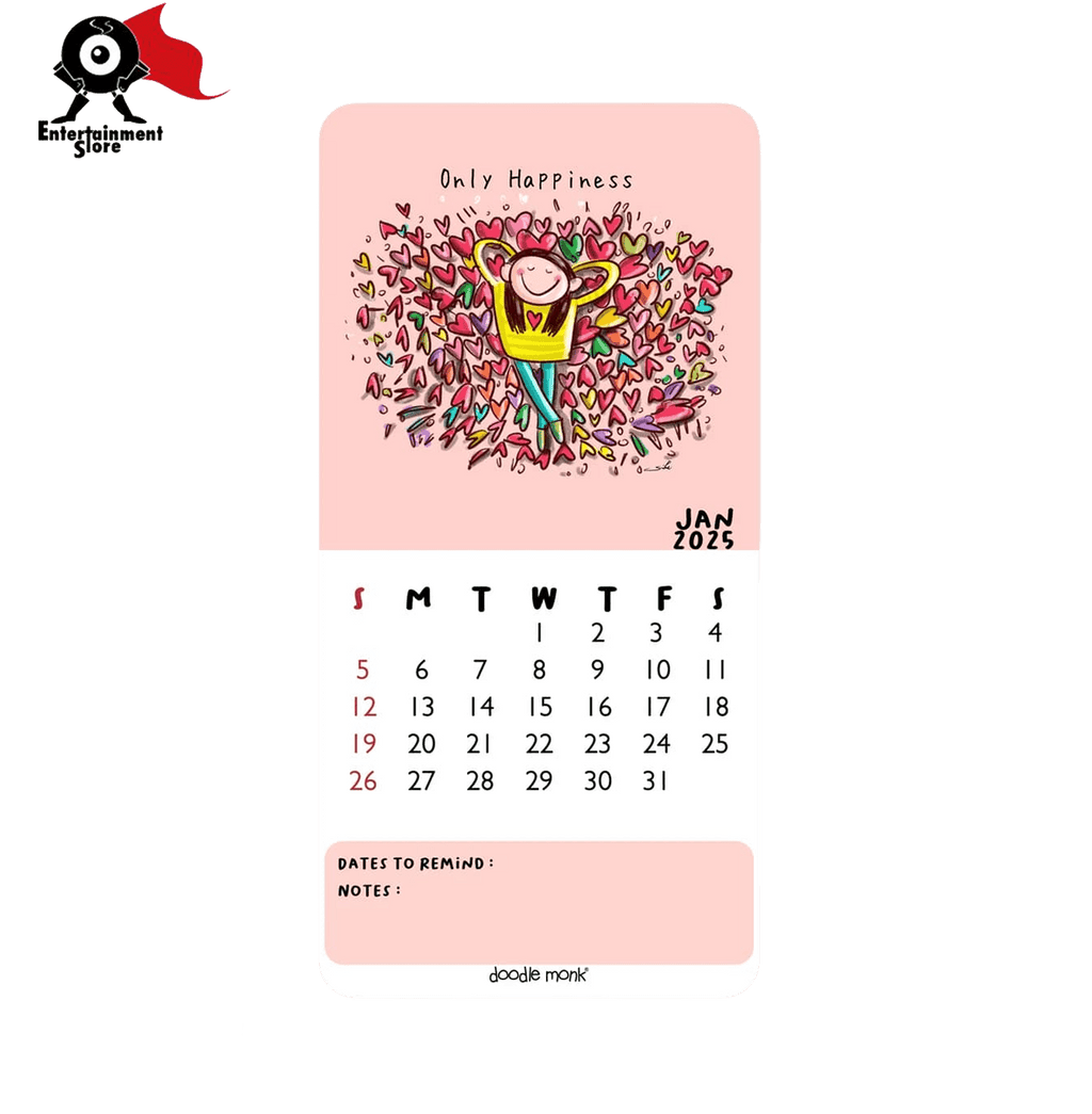 Happy Being Tabletop 2025 Calendar