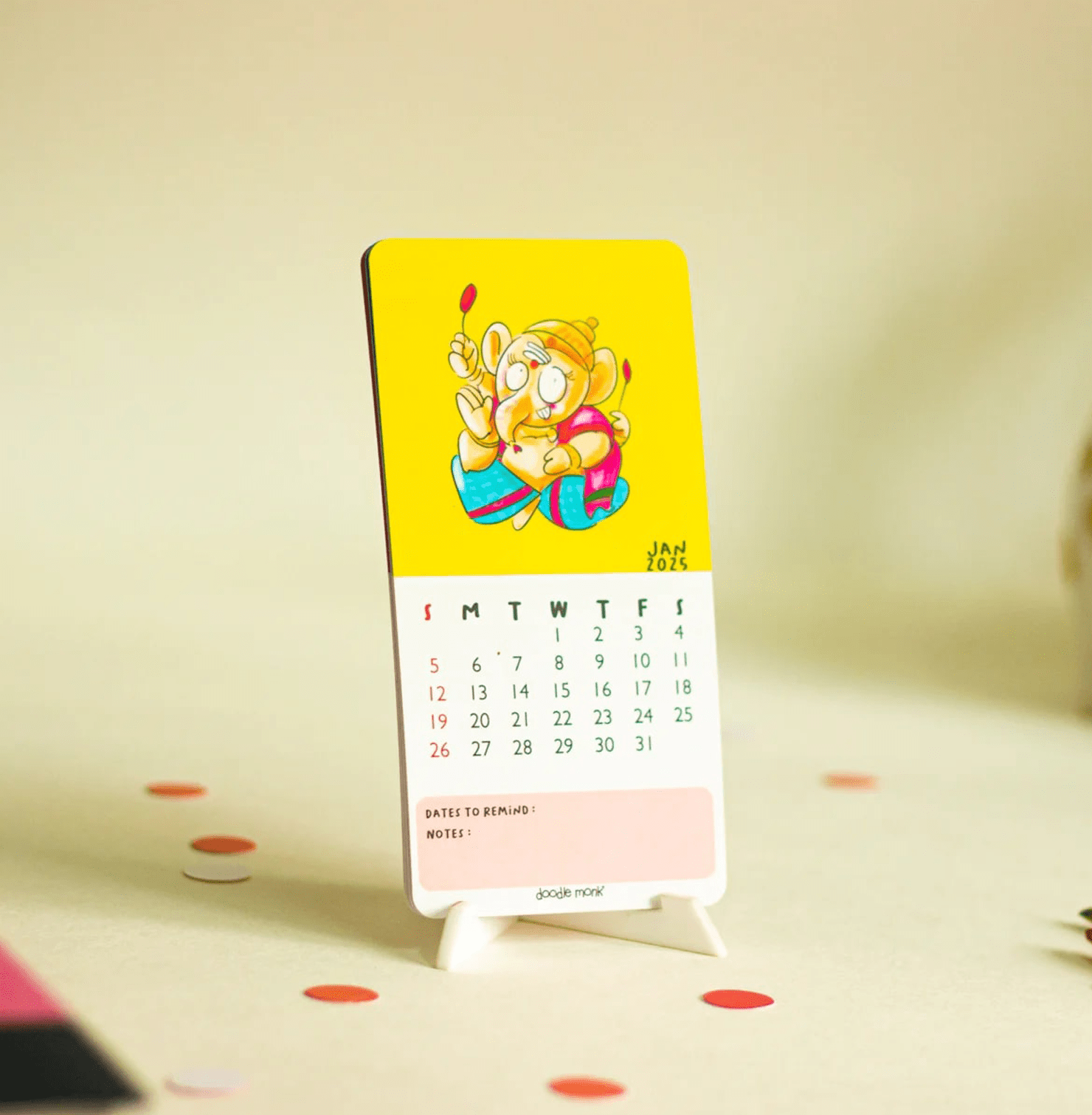 God Tabletop 2025 Calendar