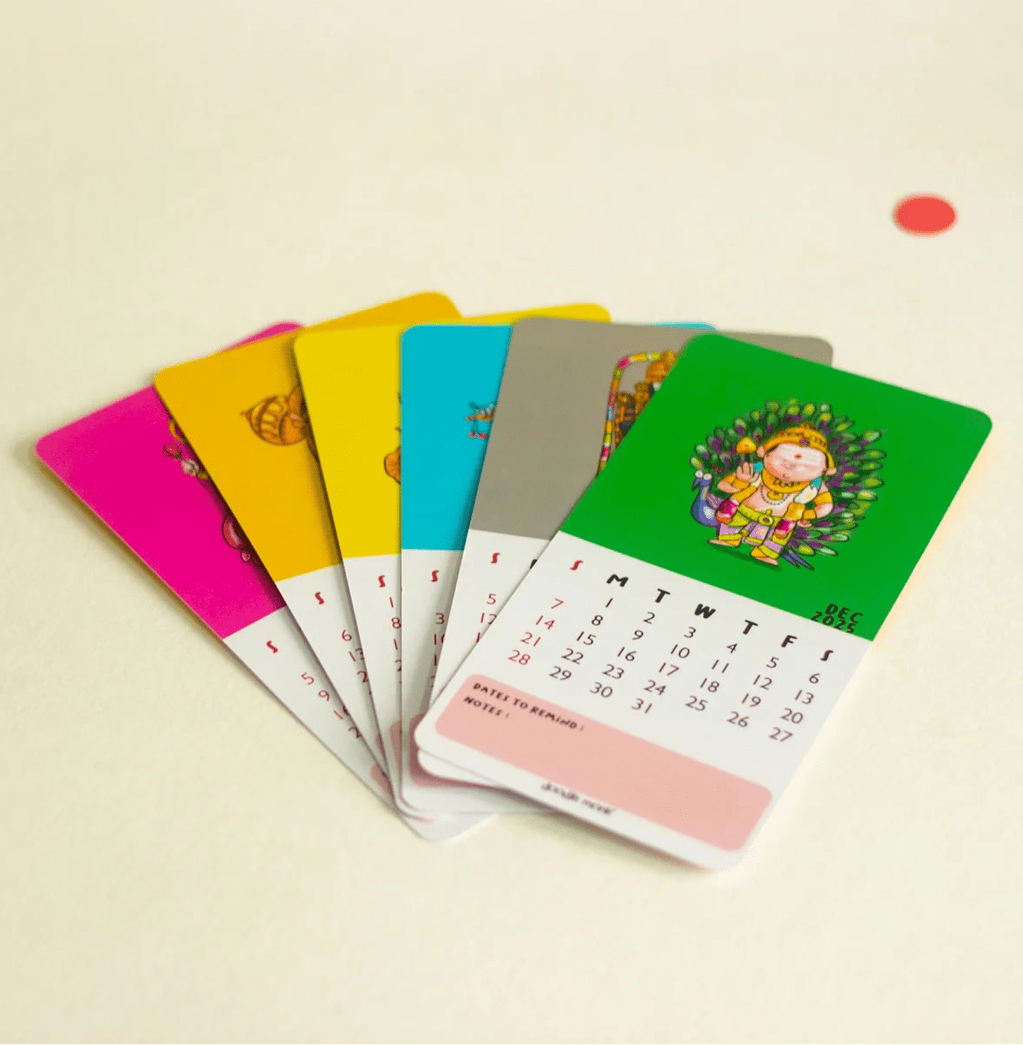 God Tabletop 2025 Calendar