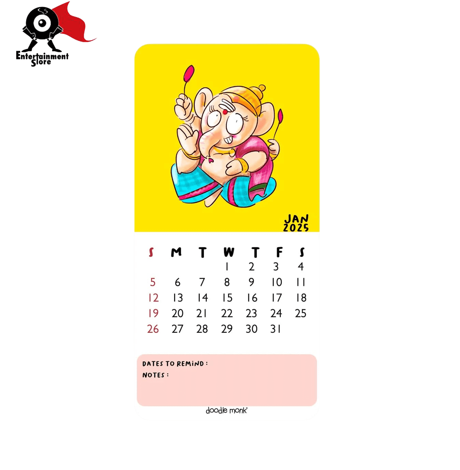 God Tabletop 2025 Calendar