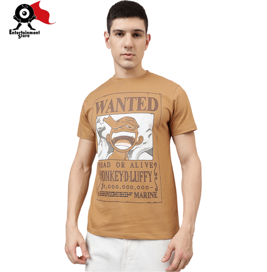 One Piece 2058 Caramel Wanted Mens T Shirt