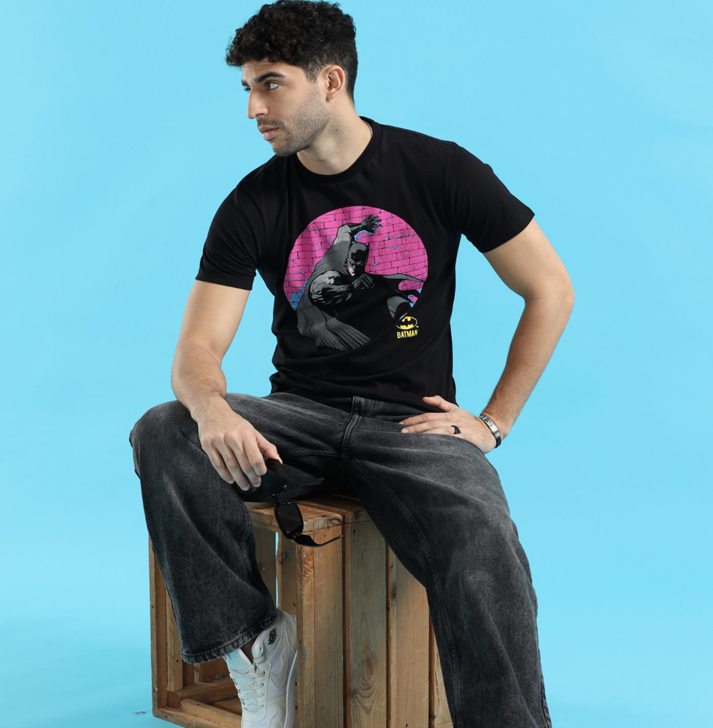 Batman 2694 Black Mens T Shirt - www.entertainmentstore.in