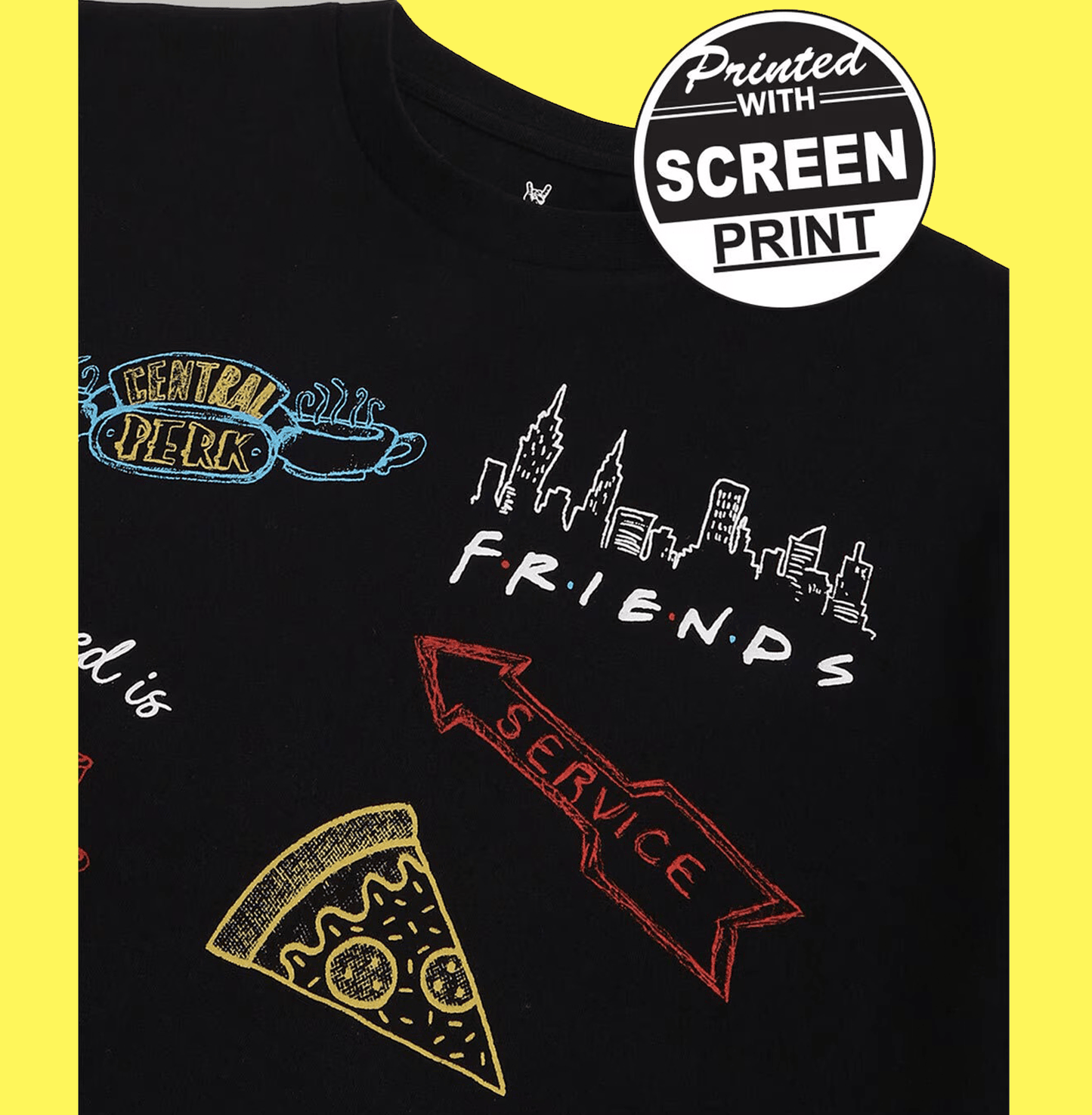 Friends 3575 Black Mens T Shirt