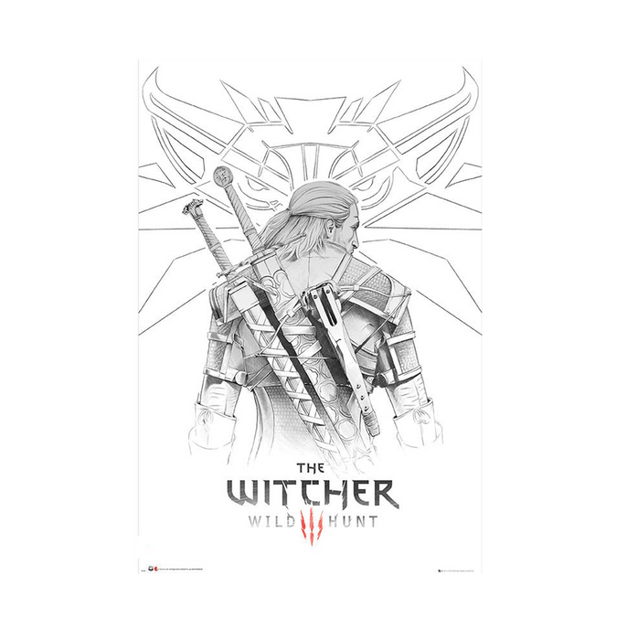 The Witcher Geralt Sketch Maxi Poster - www.entertainmentstore.in