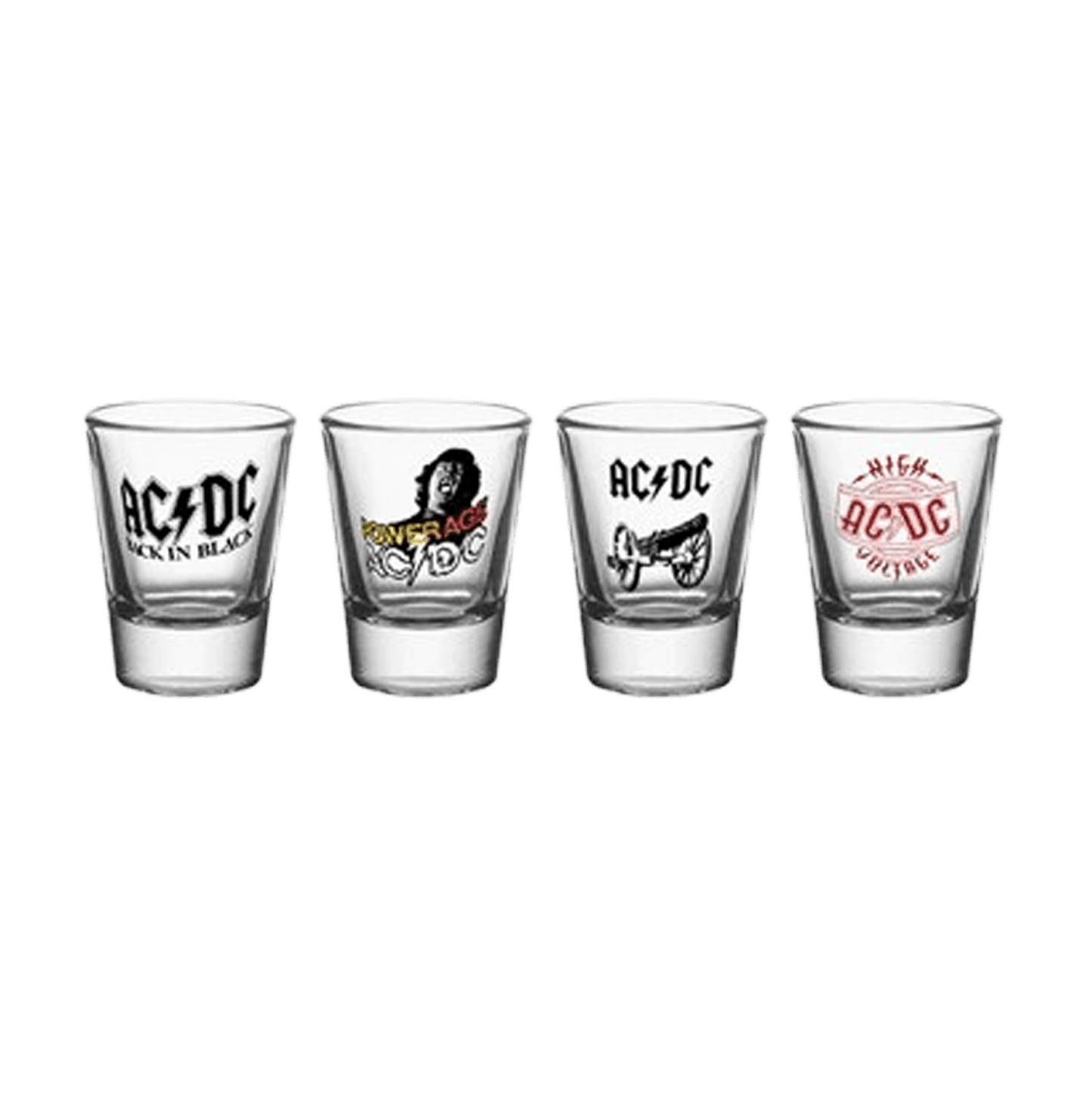 Ac Dc Set Of 4 Shooters - www.entertainmentstore.in