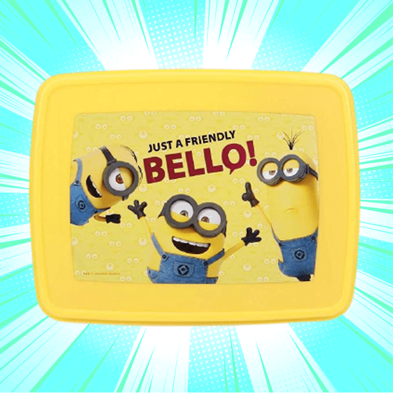 Minion Friendly Bello Plastic Lunch Box - www.entertainmentstore.in