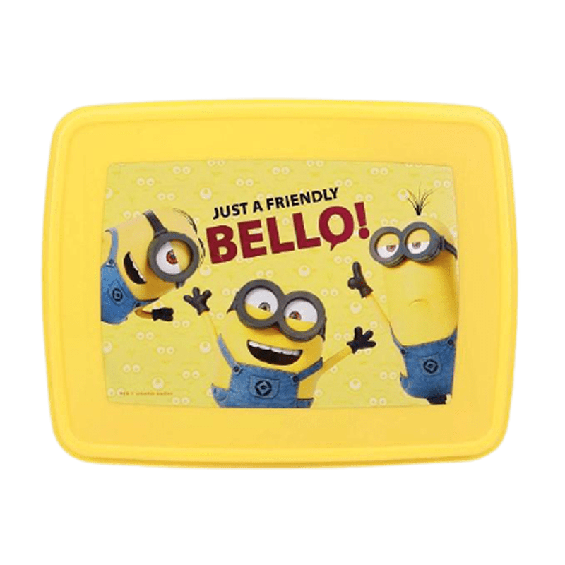 Minion Friendly Bello Plastic Lunch Box - www.entertainmentstore.in