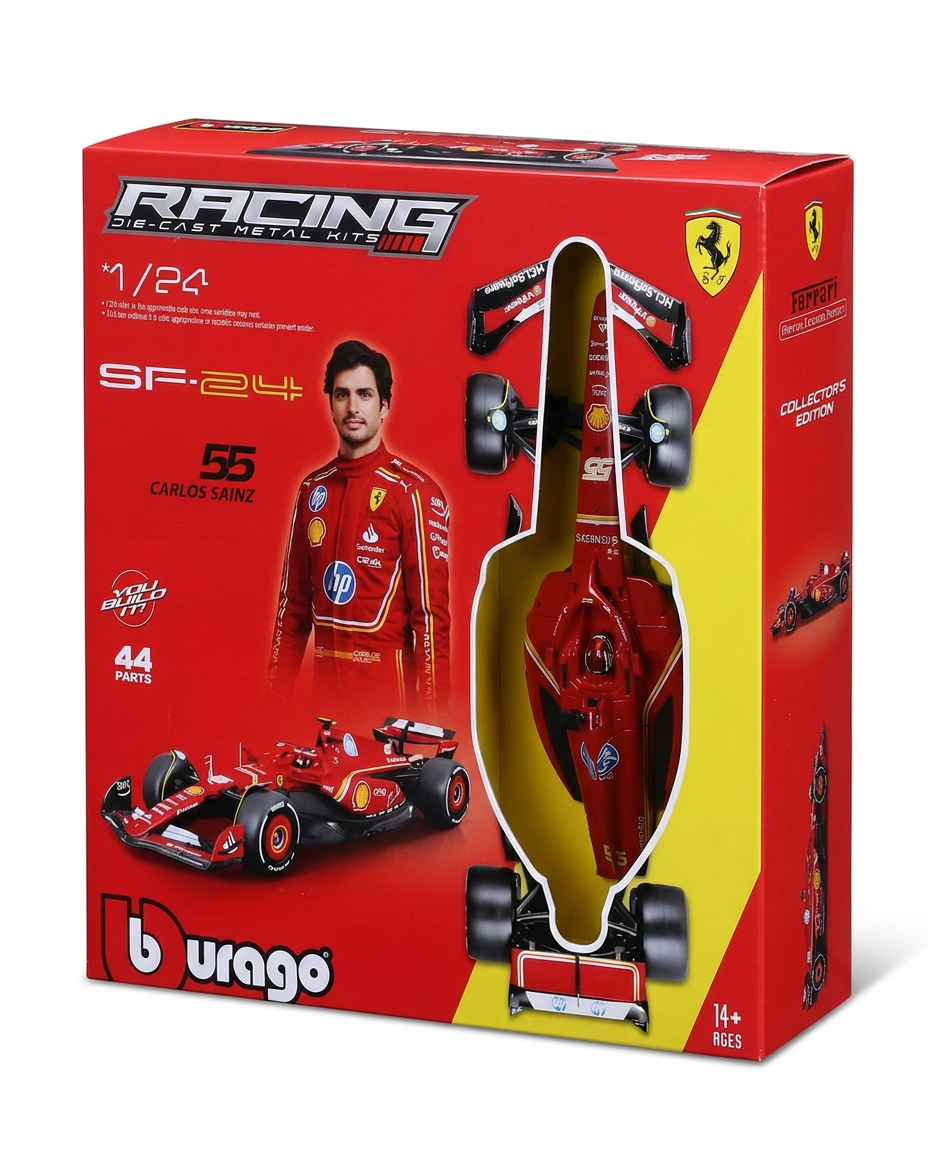 Bburago 1/24 Ferrari SF-24 Carlos Sainz Die-Cast Model Kit