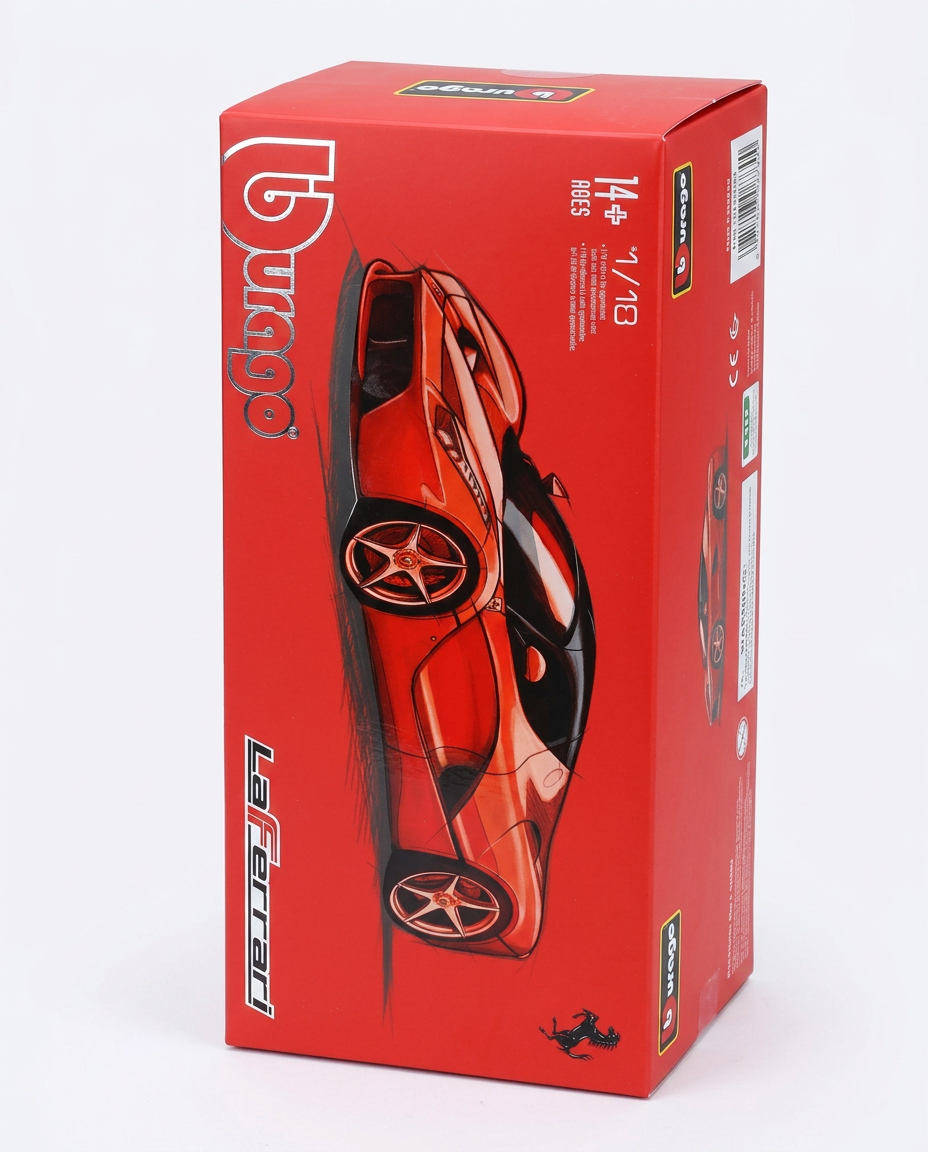 Bburago 1/18 Scale LaFerrari Diecast Model Car - Red