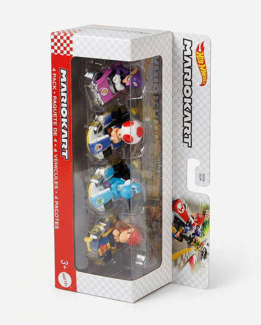 Hot Wheels Mario Kart 4-Pack Die-Cast Vehicles