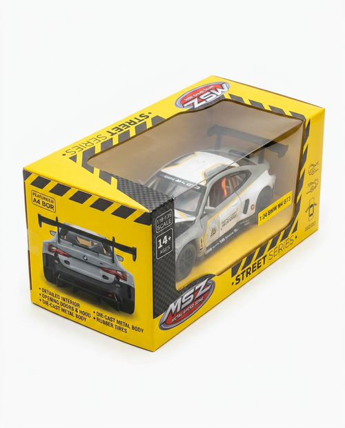 MSZ 1:24 BMW M4 GT3 Street Series Diecast Model Car
