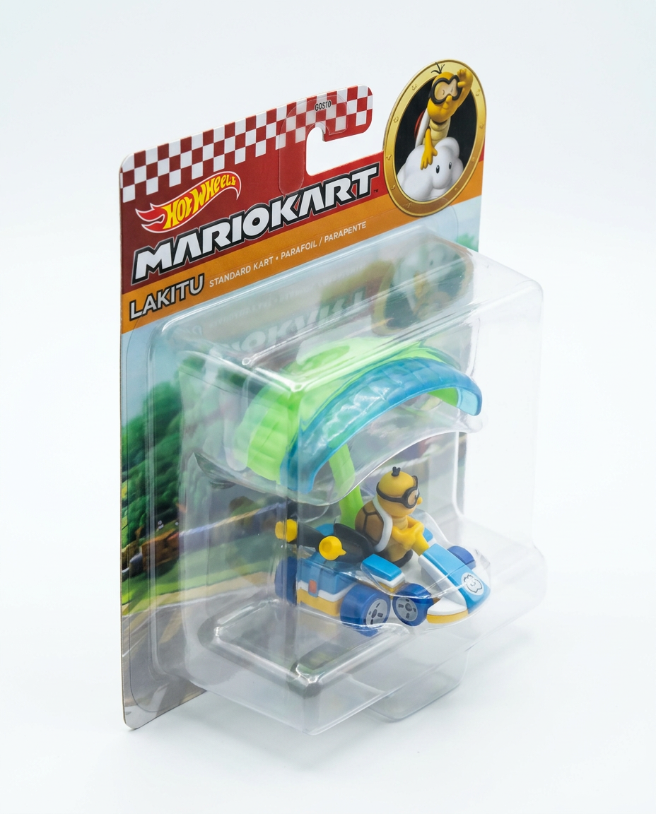 Hot Wheels Mario Kart Lakitu Standard Kart Parafoil Glider