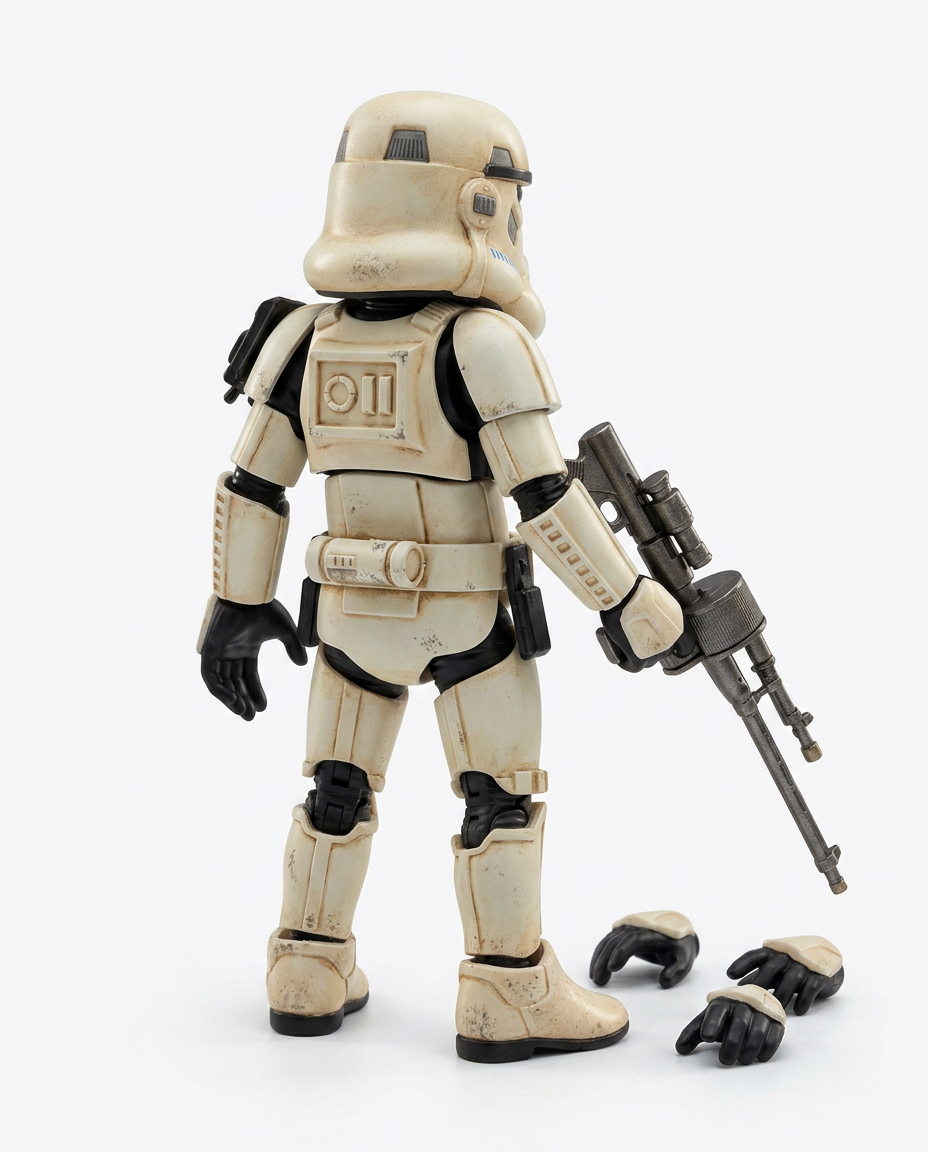 Star Wars Stormtrooper Action Figure - White Plastic
